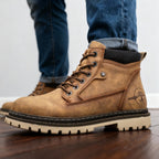 Jack | Men's Leather Work Boots, Lace-Up Anti-Slip Boots | My Sweet Wardrobe