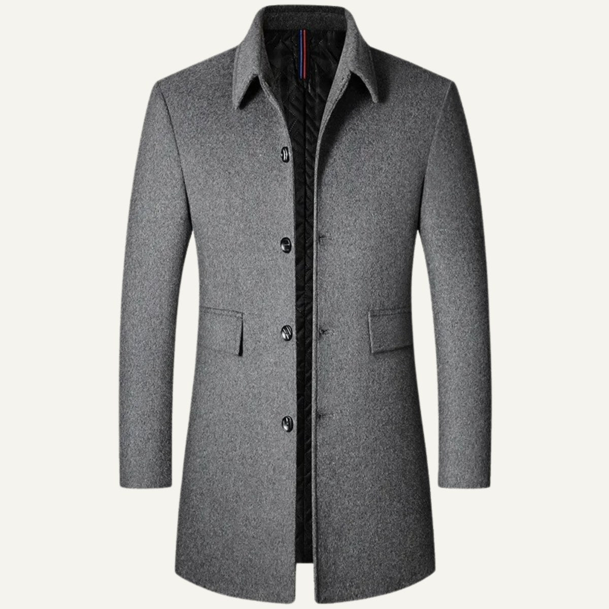 Jackson | Men's Wool Blend Tailored Coat, Longline Autumn Coat | My Sweet Wardrobe