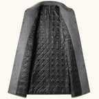 Jackson | Men's Wool Blend Tailored Coat, Longline Autumn Coat | My Sweet Wardrobe
