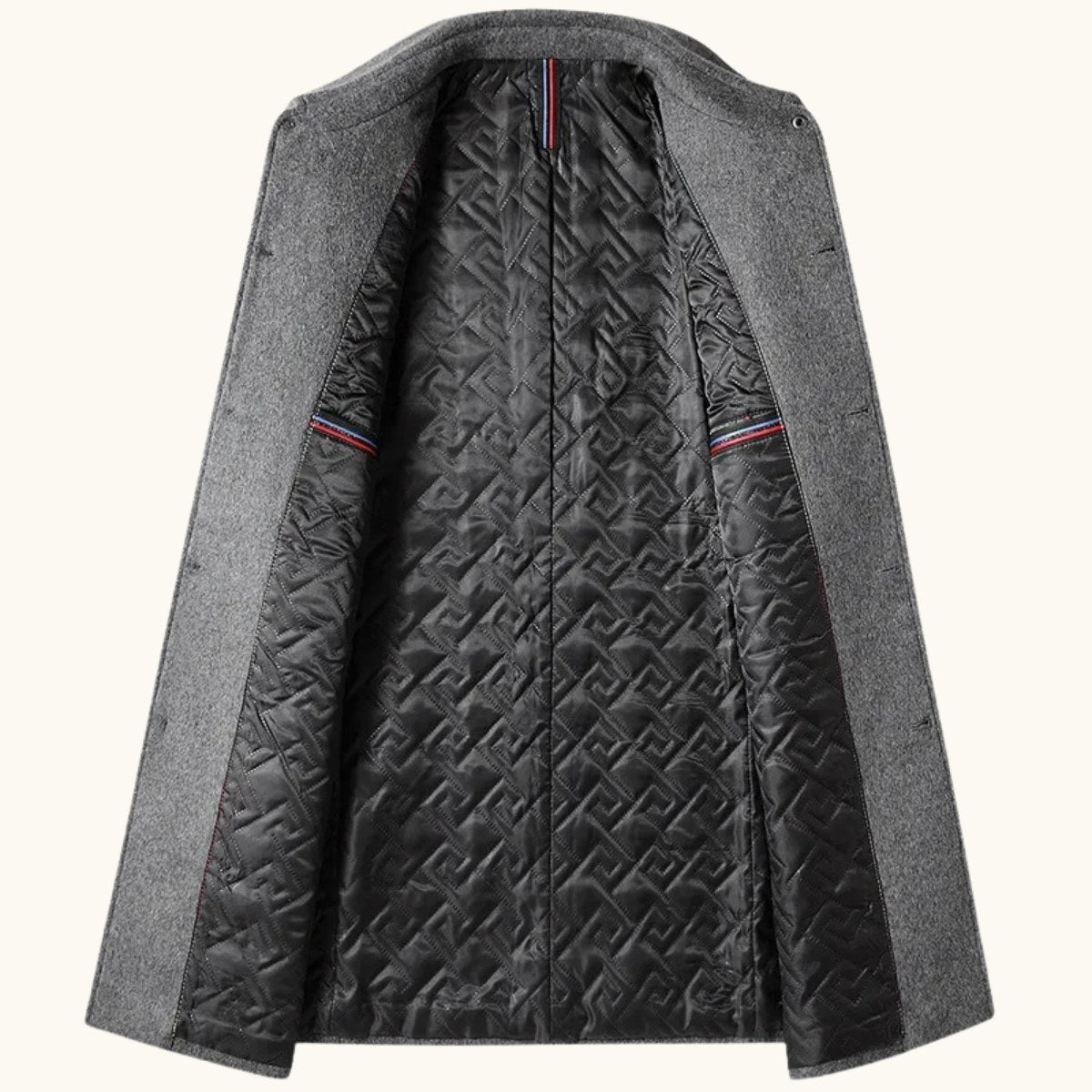 Jackson | Men's Wool Blend Tailored Coat, Longline Autumn Coat | My Sweet Wardrobe