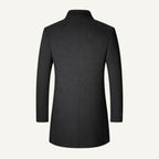 Jackson | Men's Wool Blend Tailored Coat, Longline Autumn Coat | My Sweet Wardrobe