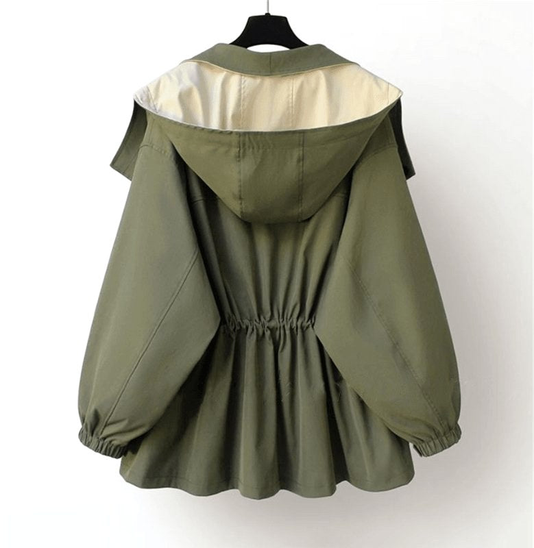 Jacqueline | Women's Oversized Layered Jacket, Practical Autumn Jacket | My Sweet Wardrobe