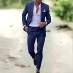 Jacob | Men's Slim-Fit Two-Piece Linen Suit – Elegant Suit | My Sweet Wardrobe