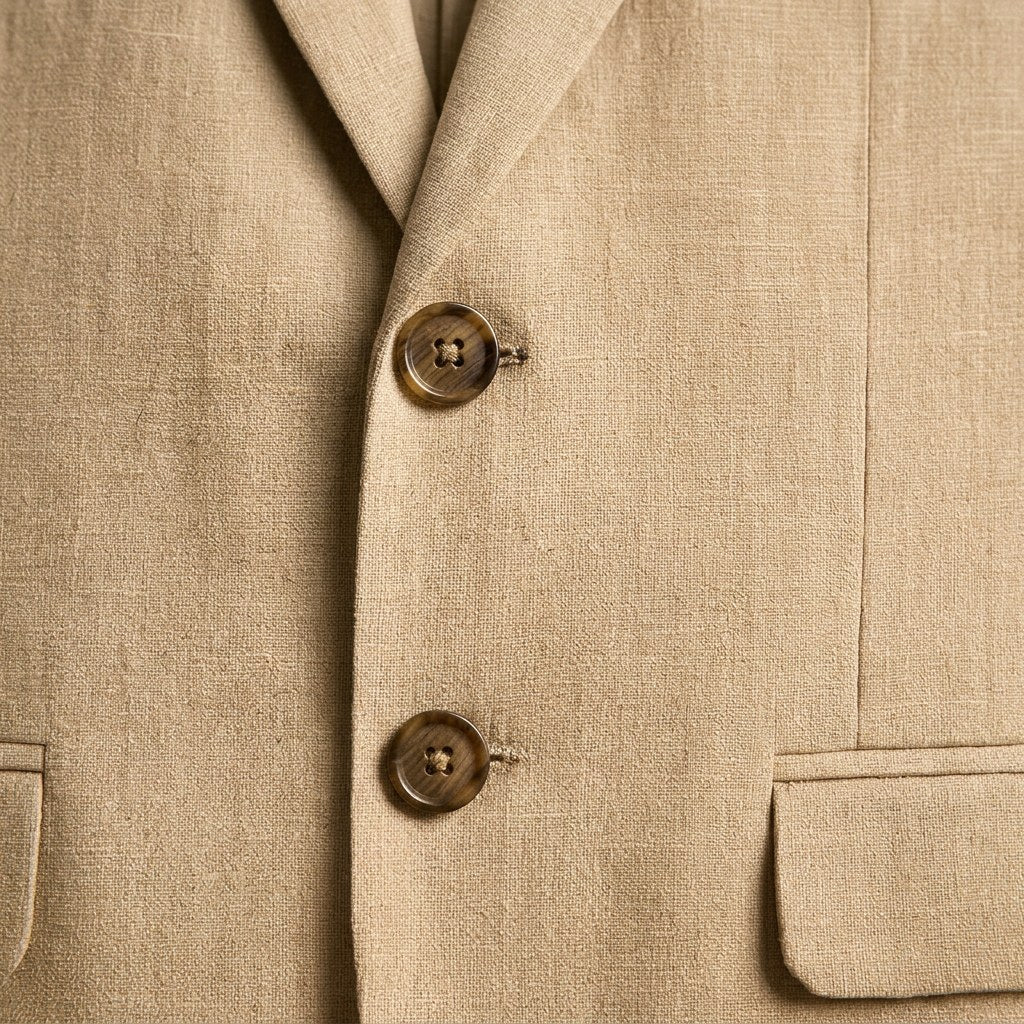 Jacob | Men's Slim-Fit Two-Piece Linen Suit – Elegant Suit | My Sweet Wardrobe