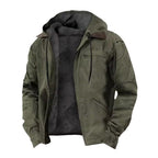 Jamie | Men's Hooded Full Zip Jacket, Lined Casual Jacket | My Sweet Wardrobe | Navy Blue