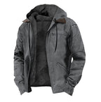 Jamie | Men's Hooded Full Zip Jacket, Lined Casual Jacket | My Sweet Wardrobe | Olive Green