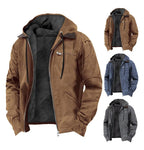 Jamie | Men's Hooded Full Zip Jacket, Lined Casual Jacket | My Sweet Wardrobe