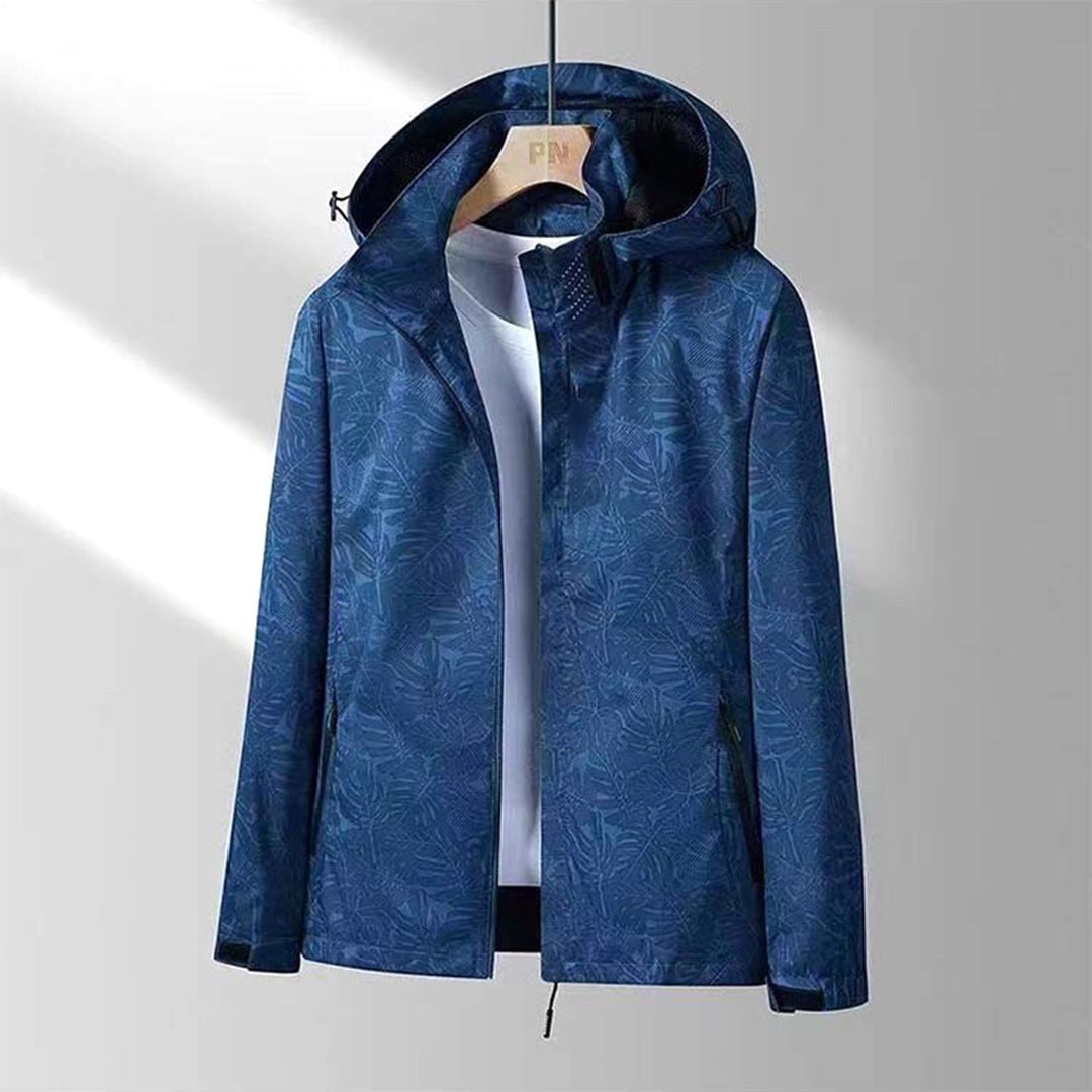 Janet | Women's Lightweight Waterproof Hooded Jacket, Practical Outdoor Jacket | My Sweet Wardrobe | Navy Blue
