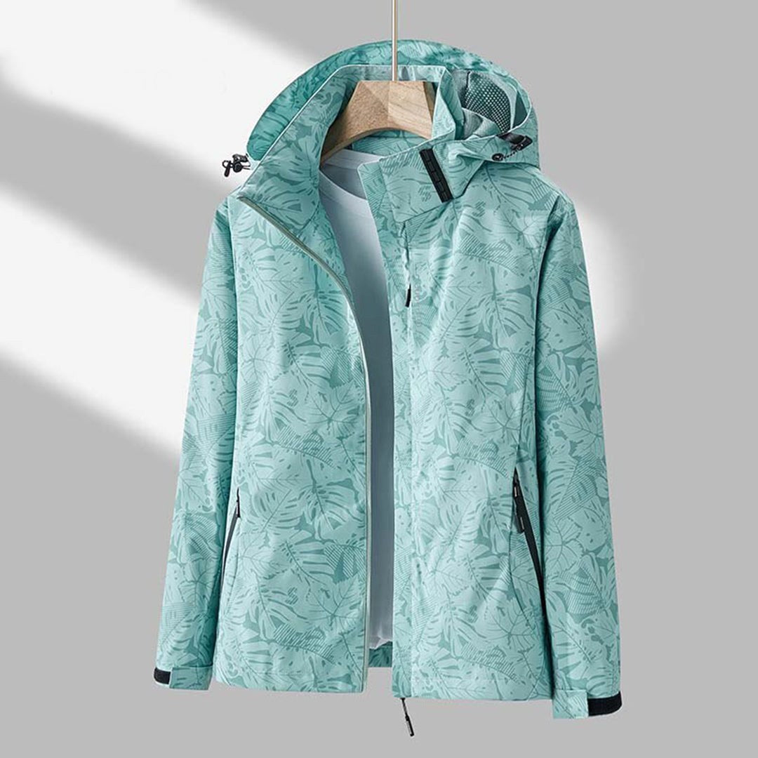 Janet | Women's Lightweight Waterproof Hooded Jacket, Practical Outdoor Jacket | My Sweet Wardrobe | Green