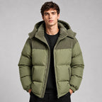 Jared | Men's Oversized Padded Puffer Jacket, Hooded Winter Coat | My Sweet Wardrobe
