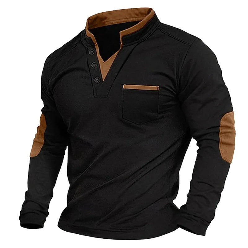 Jens | Men's V-Neck Jumper, Elegant Knit Jumper | My Sweet Wardrobe | Brown