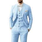 Johannes | Men's Three-Piece Suit in Royal Blue, Wedding Suit | My Sweet Wardrobe | Light Blue