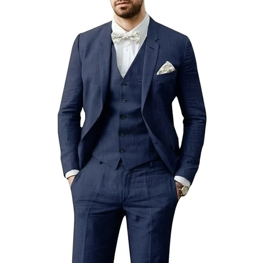 Johannes | Men's Three-Piece Suit in Royal Blue, Wedding Suit | My Sweet Wardrobe | Light Blue