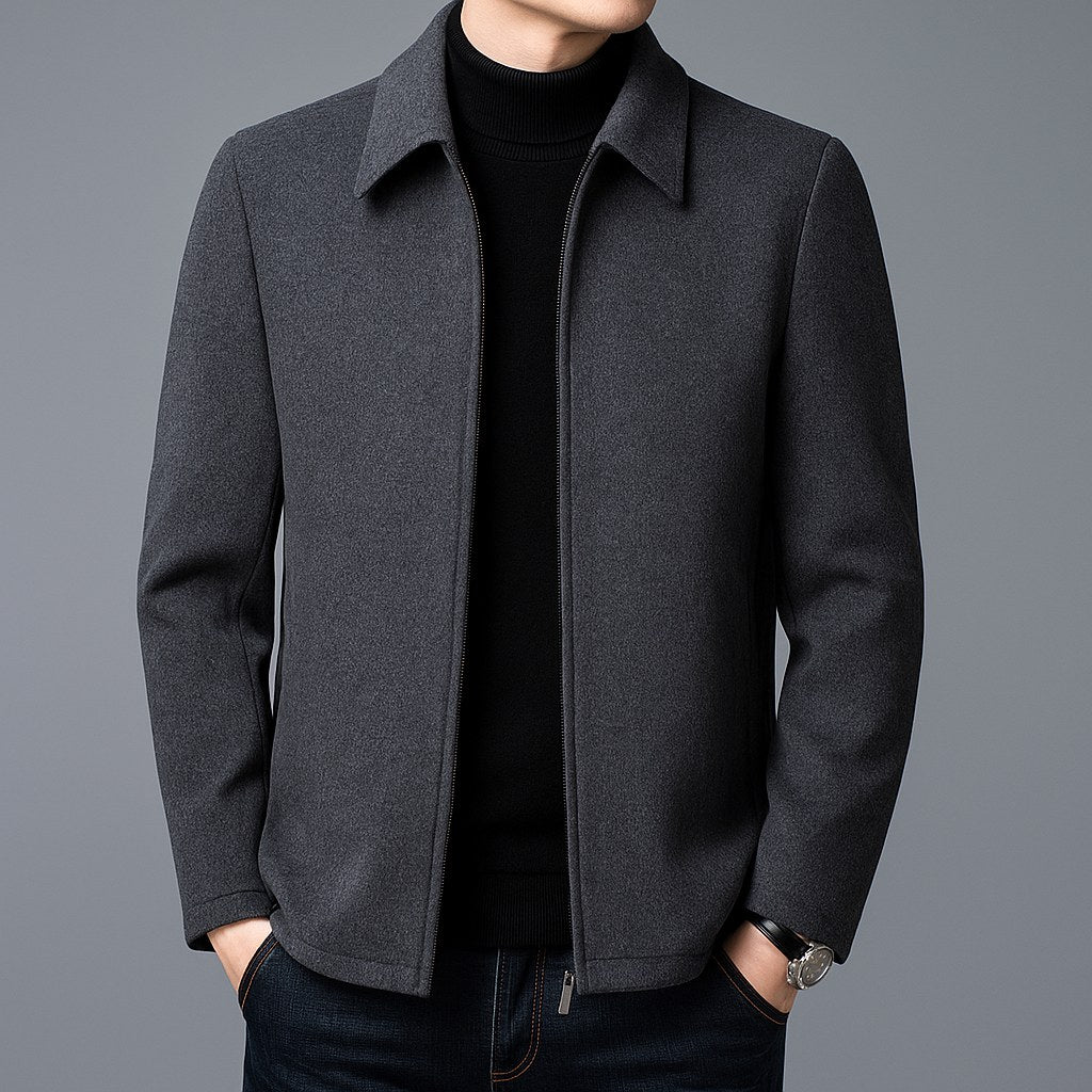 Jordan | Men's Wool Jacket, Tailored Autumn Jacket | My Sweet Wardrobe | Gray
