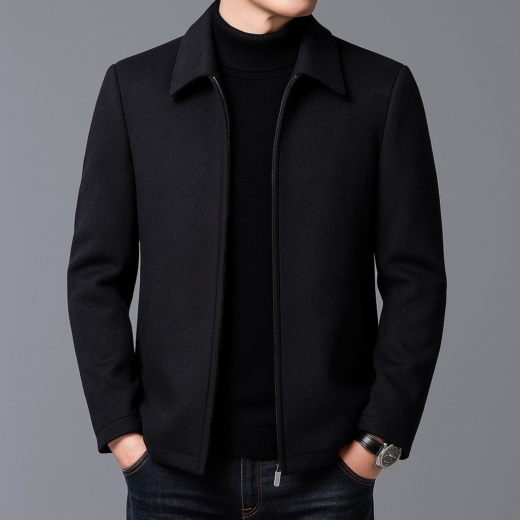 Jordan | Men's Wool Jacket, Tailored Autumn Jacket | My Sweet Wardrobe | Brown