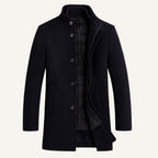 Jordan | Men's Wool Overcoat, Classic Wool Coat | Dressific