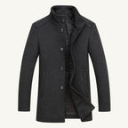 Jordan | Men's Wool Overcoat, Classic Wool Coat | Dressific