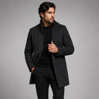Jordan | Men's Wool Overcoat, Classic Wool Coat | Dressific