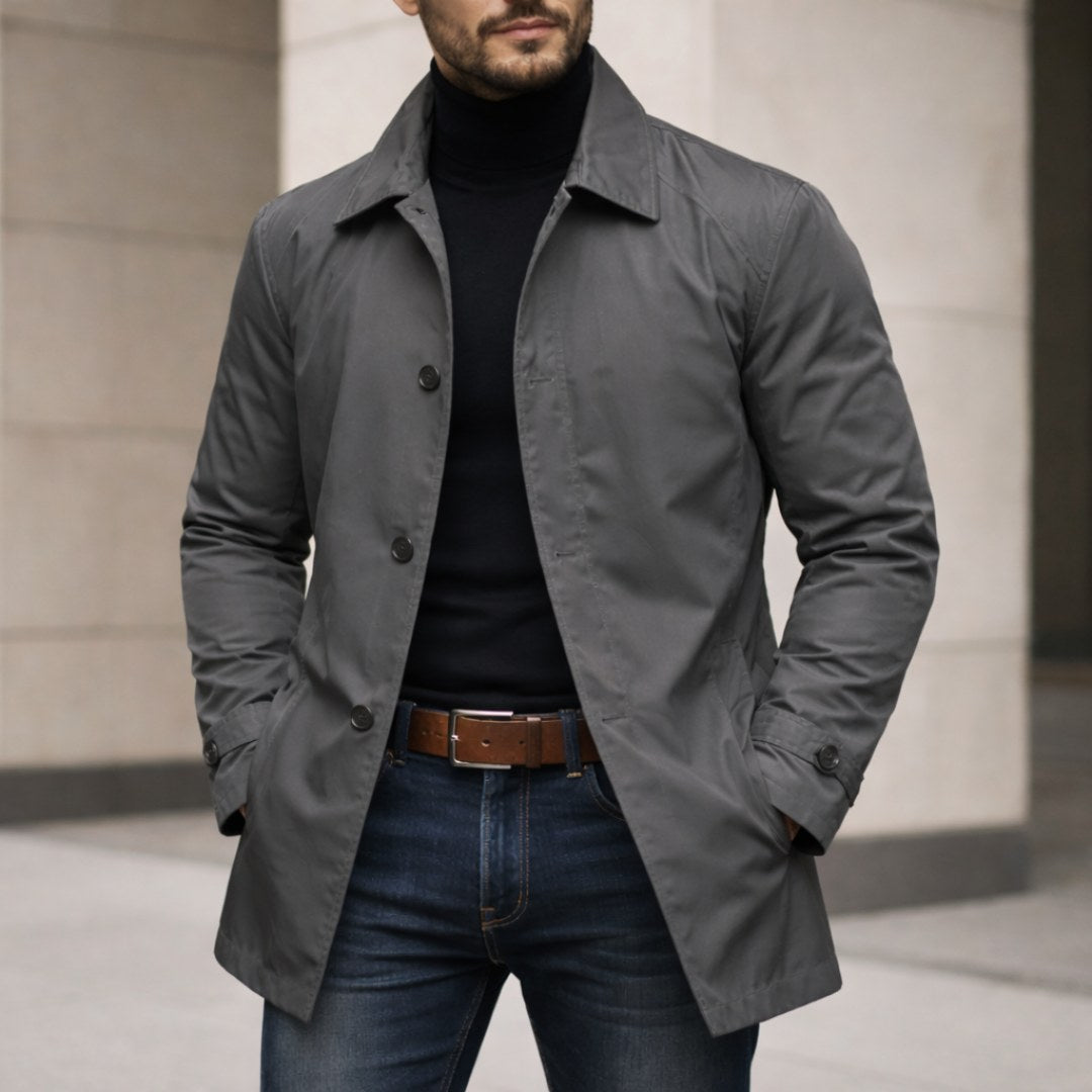 Josef | Men's Weatherproof Coat, Windproof Men's Jacket | My Sweet Wardrobe | Grey