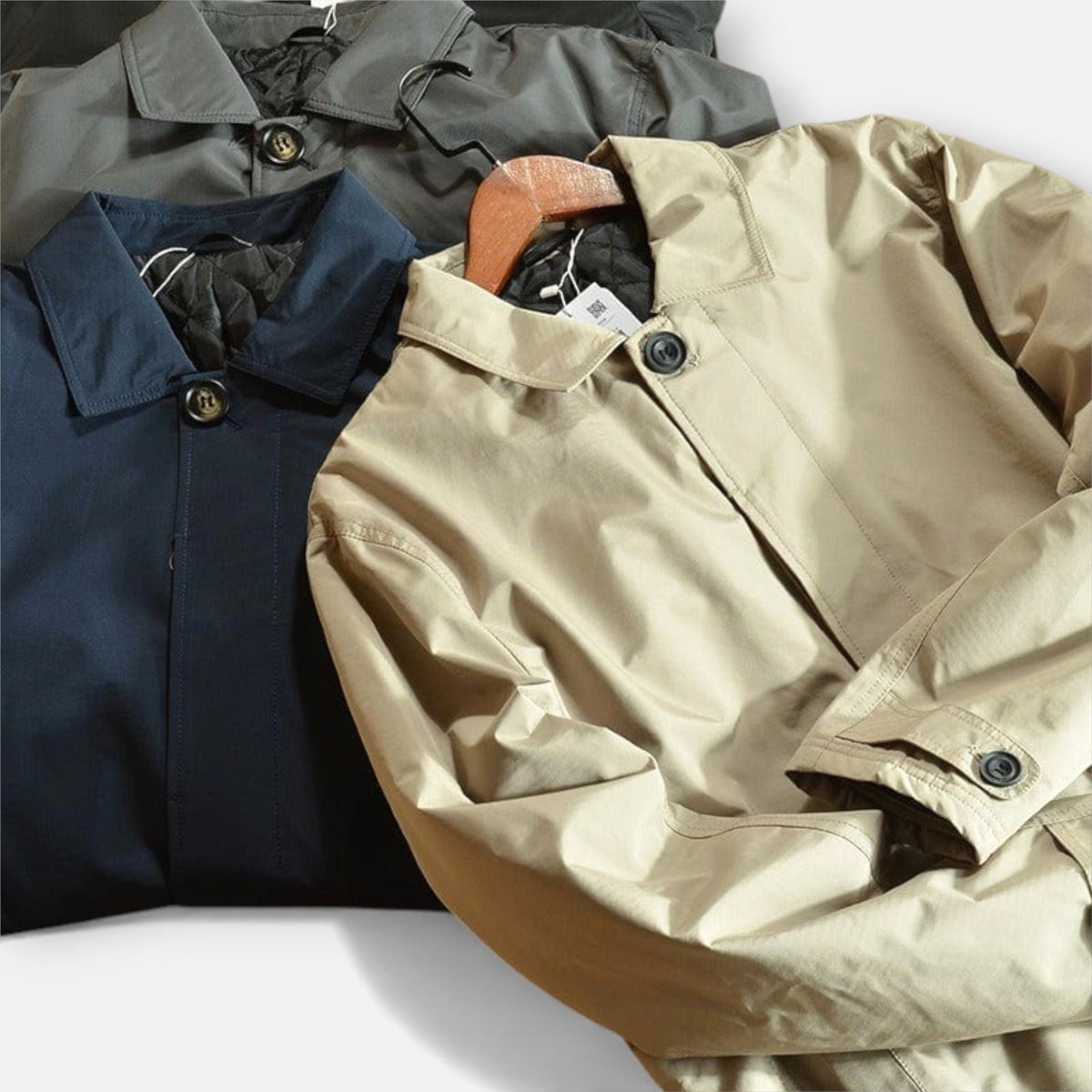 Josef | Men's Weatherproof Coat, Windproof Men's Jacket | My Sweet Wardrobe | Navy Blue
