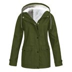 Judith | Women's Windproof Hooded Rain Jacket, Lightweight Autumn Coat | My Sweet Wardrobe | Sky Blue