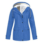 Judith | Women's Windproof Hooded Rain Jacket, Lightweight Autumn Coat | My Sweet Wardrobe | Black