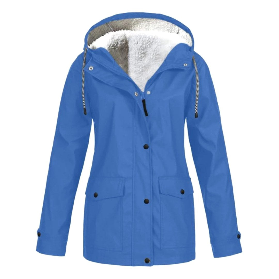 Judith | Women's Windproof Hooded Rain Jacket, Lightweight Autumn Coat | My Sweet Wardrobe | Black