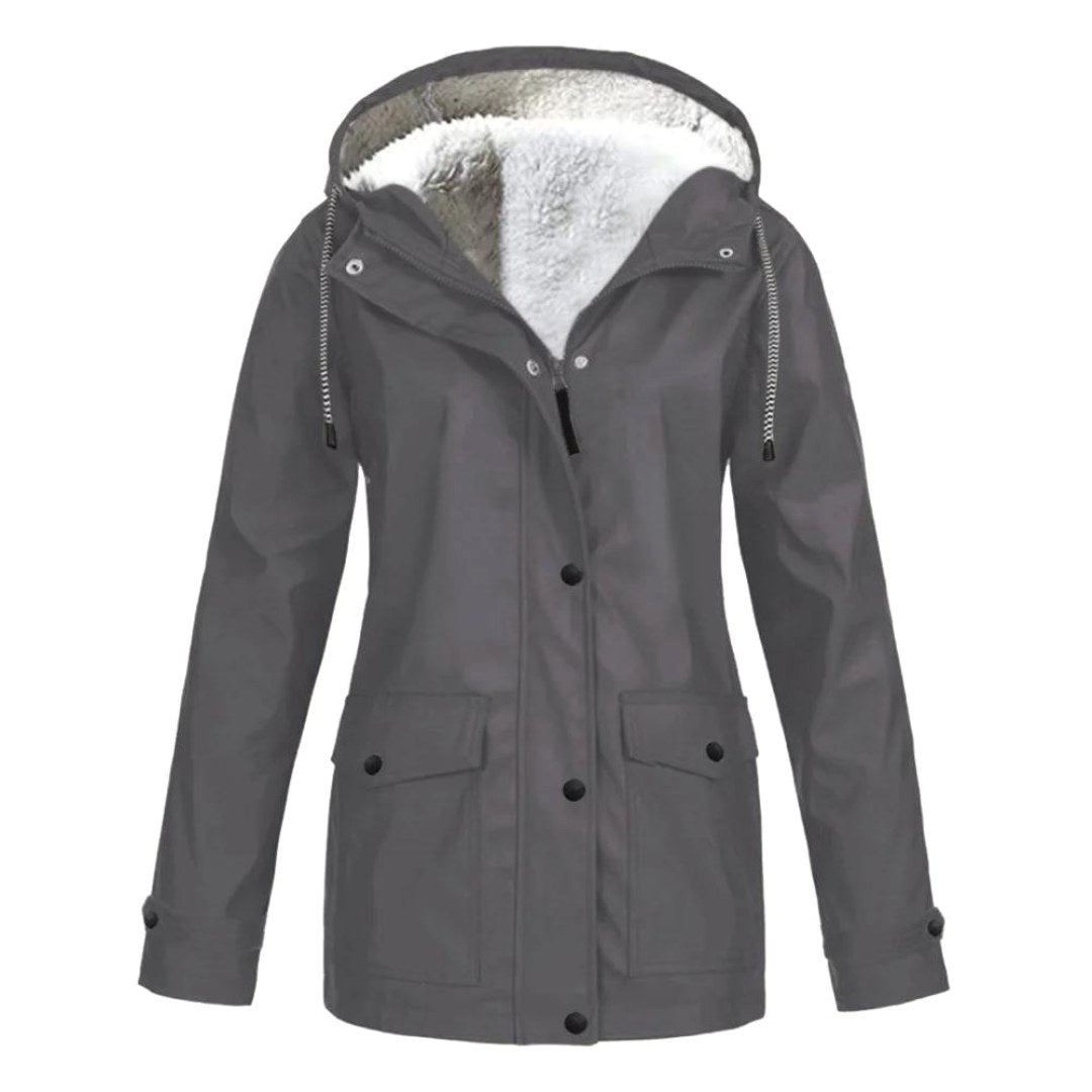 Judith | Women's Windproof Hooded Rain Jacket, Lightweight Autumn Coat | My Sweet Wardrobe