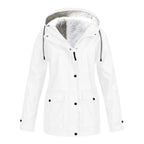 Judith | Women's Windproof Hooded Rain Jacket, Lightweight Autumn Coat | My Sweet Wardrobe | Dark Blue