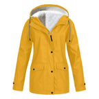 Judith | Women's Windproof Hooded Rain Jacket, Lightweight Autumn Coat | My Sweet Wardrobe | Purple