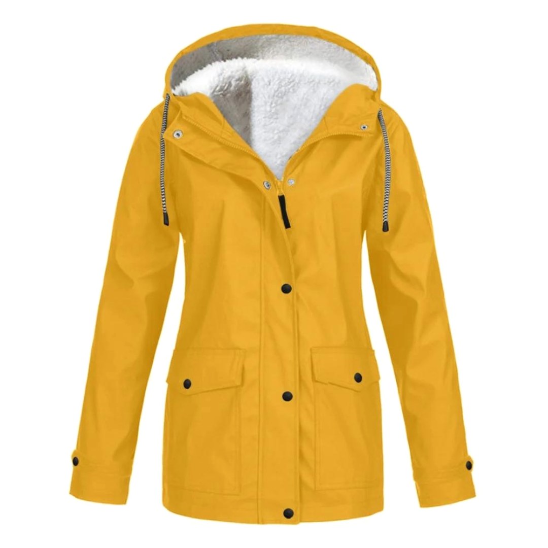 Judith | Women's Windproof Hooded Rain Jacket, Lightweight Autumn Coat | My Sweet Wardrobe | Purple