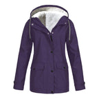 Judith | Women's Windproof Hooded Rain Jacket, Lightweight Autumn Coat | My Sweet Wardrobe | Green