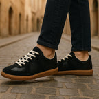 Julian | Men's Lace-Up Shoes with Non-Slip Sole, Classic Lace-Up Trainers | My Sweet Wardrobe | Brown
