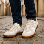 Julian | Men's Lace-Up Shoes with Non-Slip Sole, Classic Lace-Up Trainers | My Sweet Wardrobe | Brown