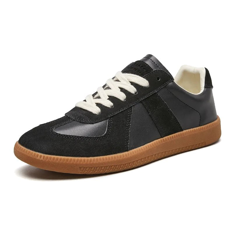 Julian | Men's Lace-Up Shoes with Non-Slip Sole, Classic Lace-Up Trainers | My Sweet Wardrobe | Brown