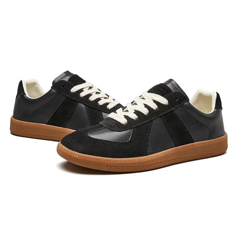 Julian | Men's Lace-Up Shoes with Non-Slip Sole, Classic Lace-Up Trainers | My Sweet Wardrobe | Brown