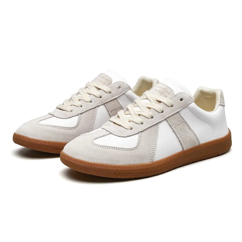 Julian | Men's Lace-Up Shoes with Non-Slip Sole, Classic Lace-Up Trainers | My Sweet Wardrobe | Brown