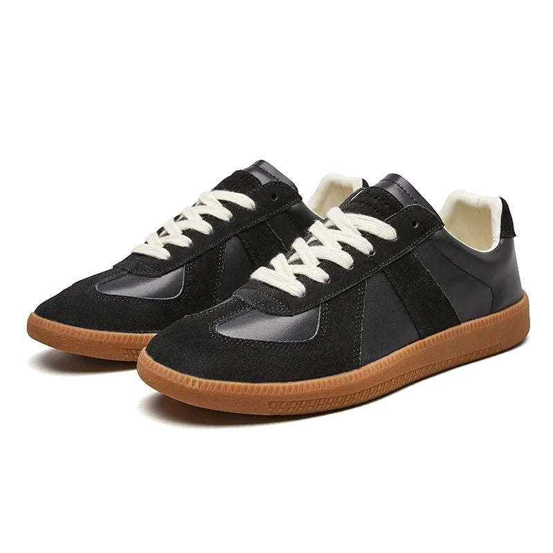 Julian | Men's Lace-Up Shoes with Non-Slip Sole, Classic Lace-Up Trainers | My Sweet Wardrobe | Brown