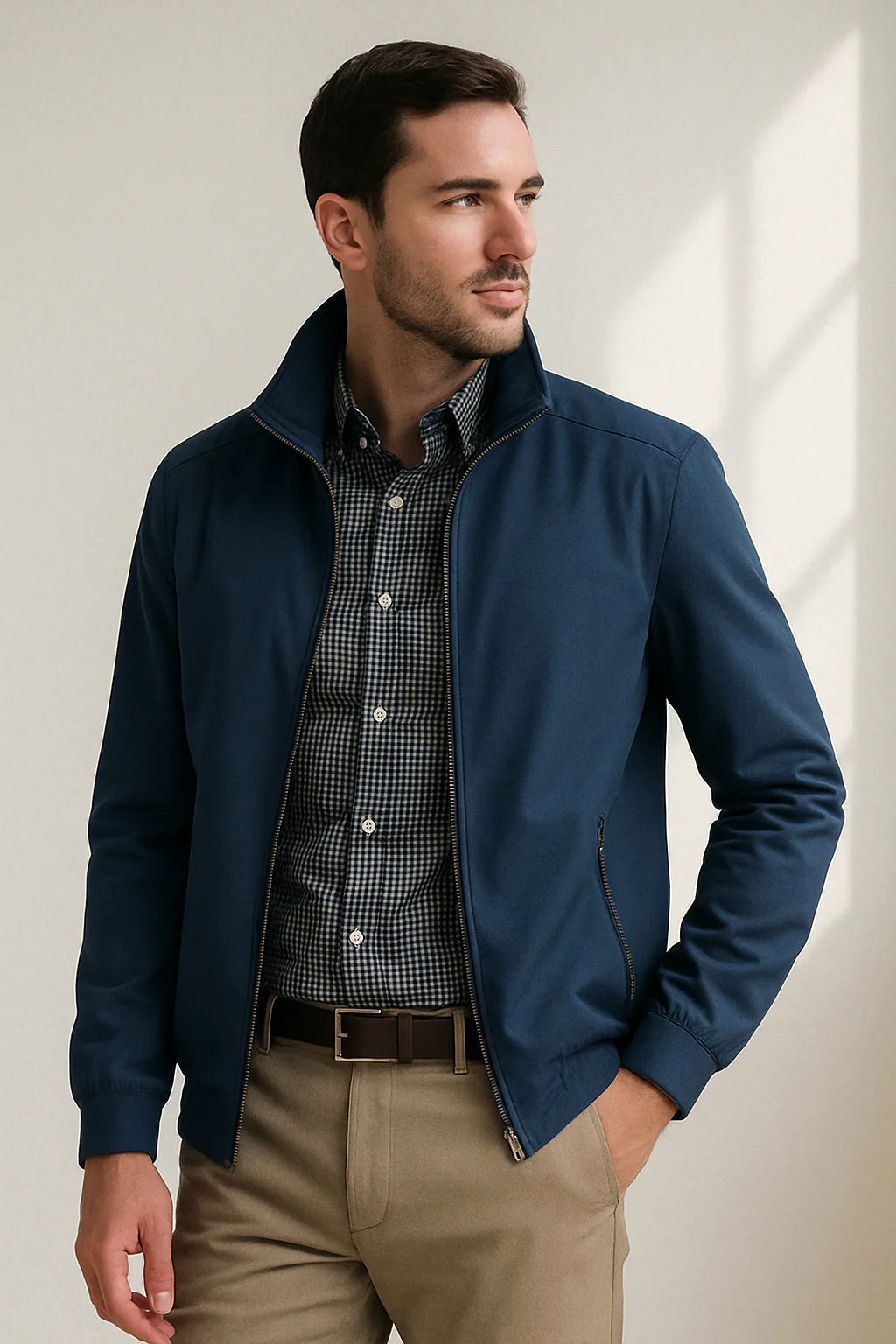 Julian | Men's Lightweight Wind-Resistant Jacket, Everyday Transitional Jacket | My Sweet Wardrobe
