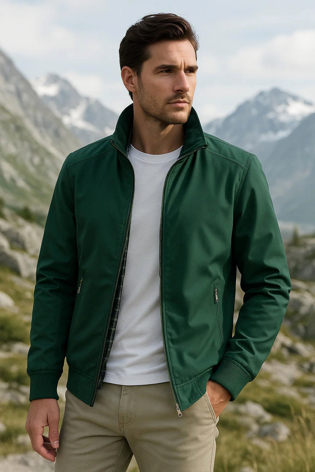 Julian | Men's Lightweight Wind-Resistant Jacket, Everyday Transitional Jacket | My Sweet Wardrobe