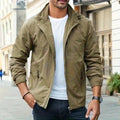 Jürgen | Men's Jacket, Lightweight and Versatile, Classic Transitional Jacket | My Sweet Wardrobe | Khaki
