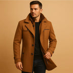 Justin | Men's Insulated Winter Coat with Adjustable Cuff, Warm Autumn Coat | Dressific