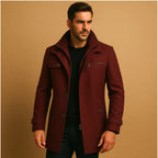 Justin | Men's Insulated Winter Coat with Adjustable Cuff, Warm Autumn Coat | Dressific