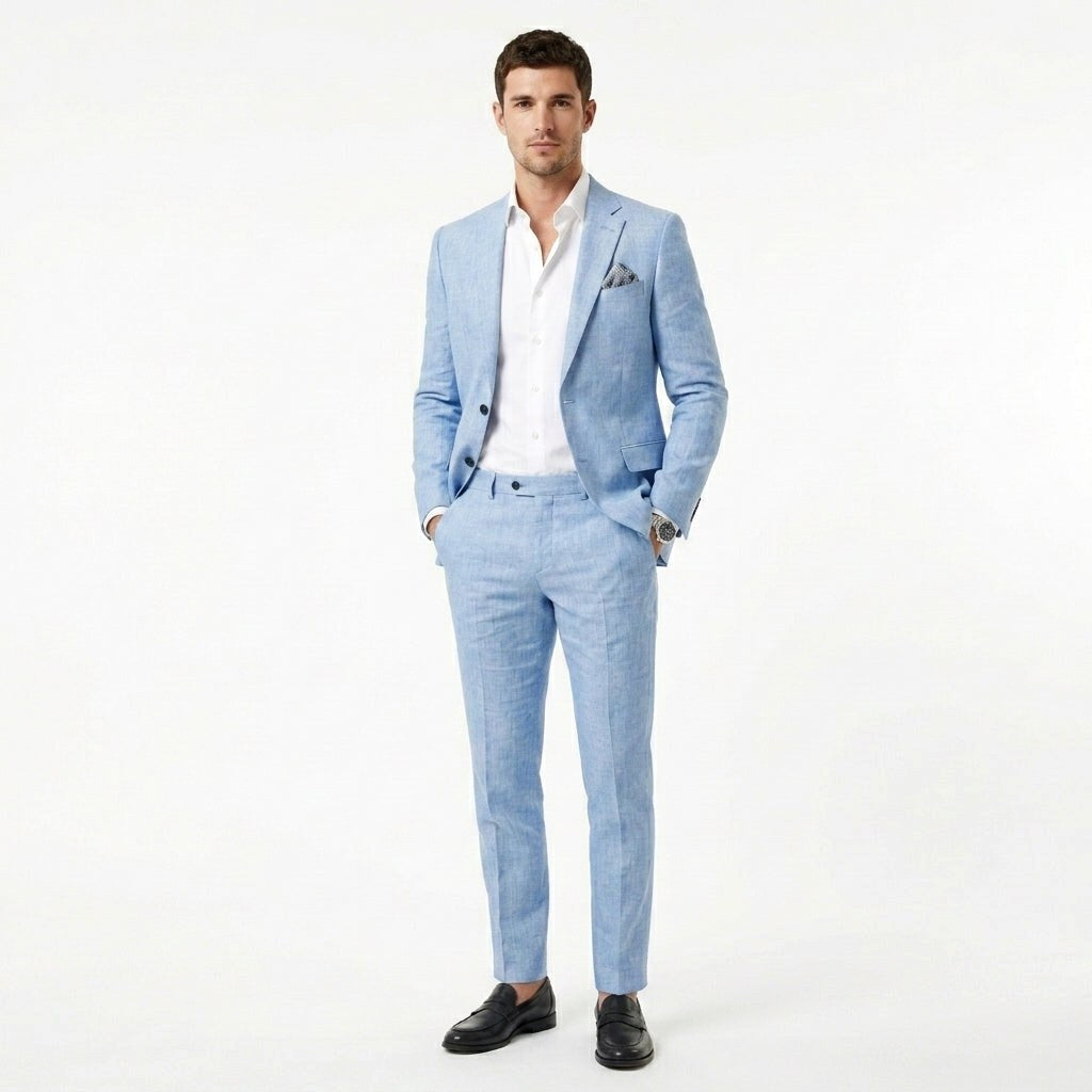 Cameron | Men's Slim-Fit Two-Piece Suit – Wedding and Business Attire | My Sweet Wardrobe