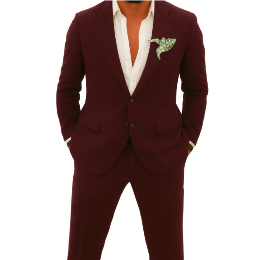 Karl | Men's Two-Piece Wedding Guest Suit, Classic Blazer and Trousers | My Sweet Wardrobe | Mint Green