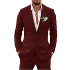 Karl | Men's Two-Piece Wedding Guest Suit, Classic Blazer and Trousers | My Sweet Wardrobe | Mint Green