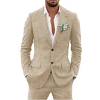 Karl | Men's Two-Piece Wedding Guest Suit, Classic Blazer and Trousers | My Sweet Wardrobe | Mint Green