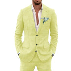 Karl | Men's Two-Piece Wedding Guest Suit, Classic Blazer and Trousers | My Sweet Wardrobe | Mint Green