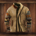 Klaus | Men's Merino Fleece Jacket, Outdoor Functional Jacket | My Sweet Wardrobe | Brown 2