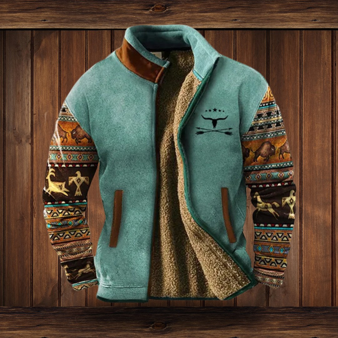 Klaus | Men's Merino Fleece Jacket, Outdoor Functional Jacket | My Sweet Wardrobe | Brown 2